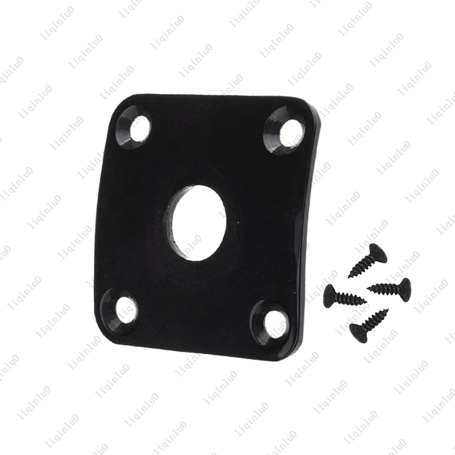 1x Metal Curved Guitar Universal Square Output Jack Plate For Les Paul SG ES