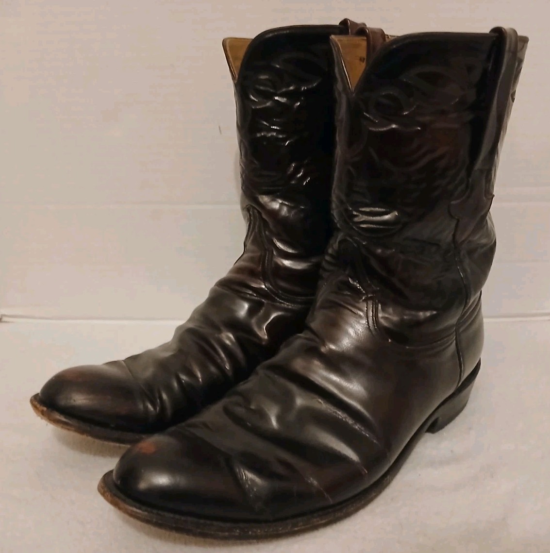 Lucchese Classics Handmade Boots Mens Size 14.5 D Black Leather L3521R9