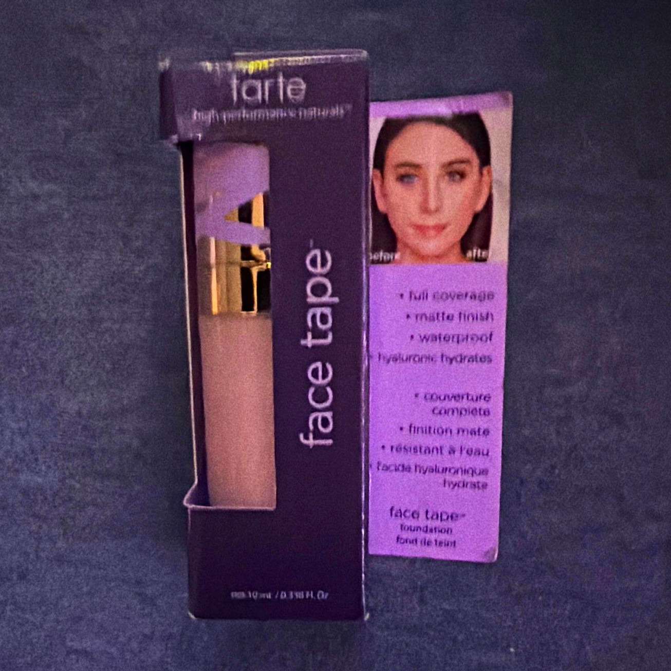 tarte Face Tape Liquid Foundation 12N Fair Neutral Matte Full Waterproof 0.338