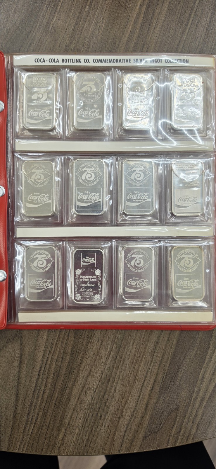36 Silver Bars - Vintage Coca-Cola Ingot Collection