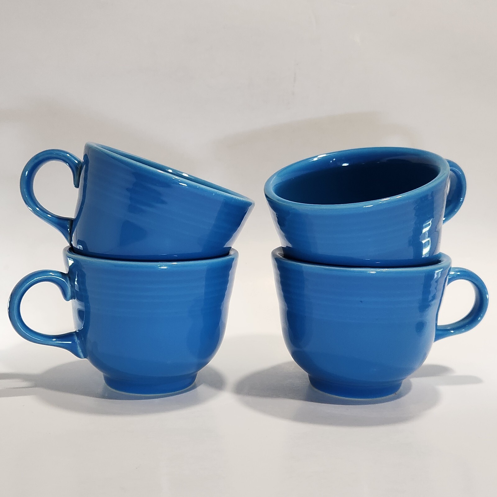 Vintage P86 Fiesta Tea Cups PEACOCK Retired Fiestaware Coffee Vintage P86 Fiesta Tea Cups PEACOCK Retired Fiestaware Coffee