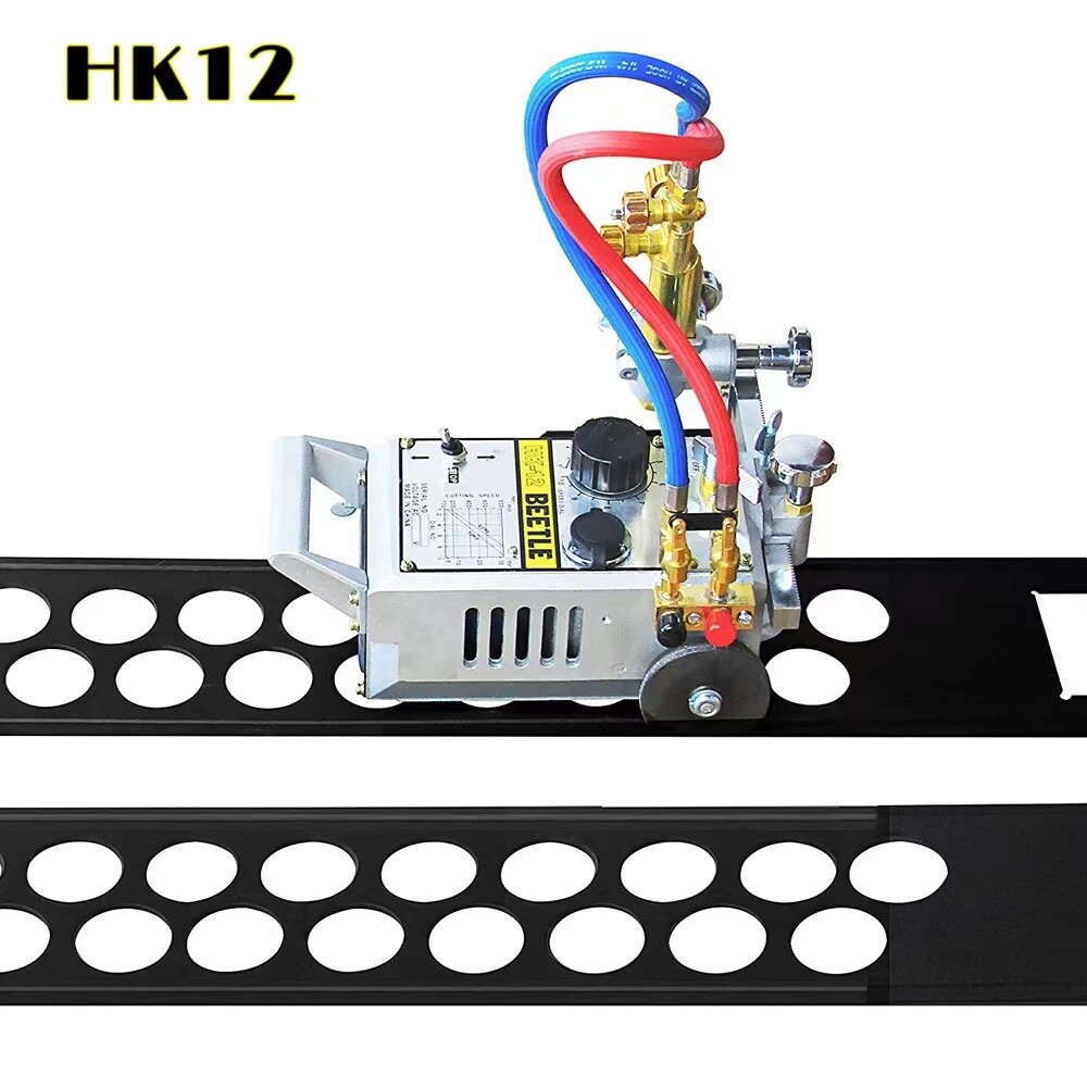 110V HK12 Torch Track Burner Portable Gas Cutting Machine Welding+Two Tracks