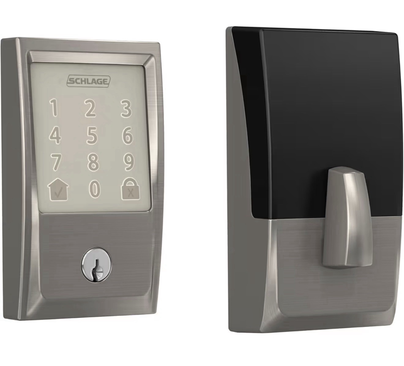 Schlage Encode BE489WB WiFi Smart Deadbolt Century Satin Nickel 619 Open Box