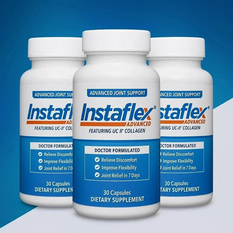 3 Pack Instaflex Advanced Joint Support Doctor Formulated 90 Capsules