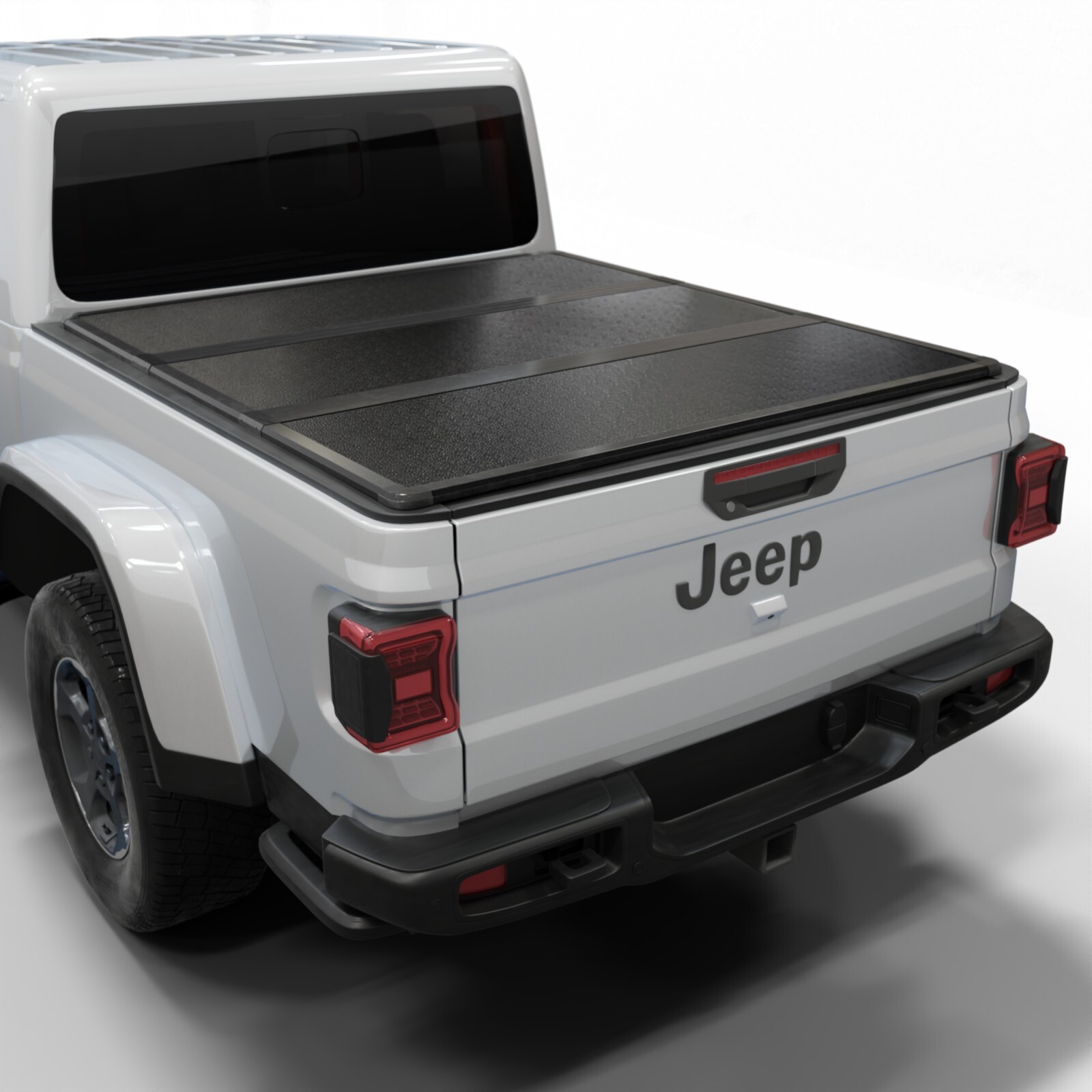 Hard Folding Truck Bed Tonneau Cover |HTF031|Fits 20-26 Jeep Gladiator 5' Bed