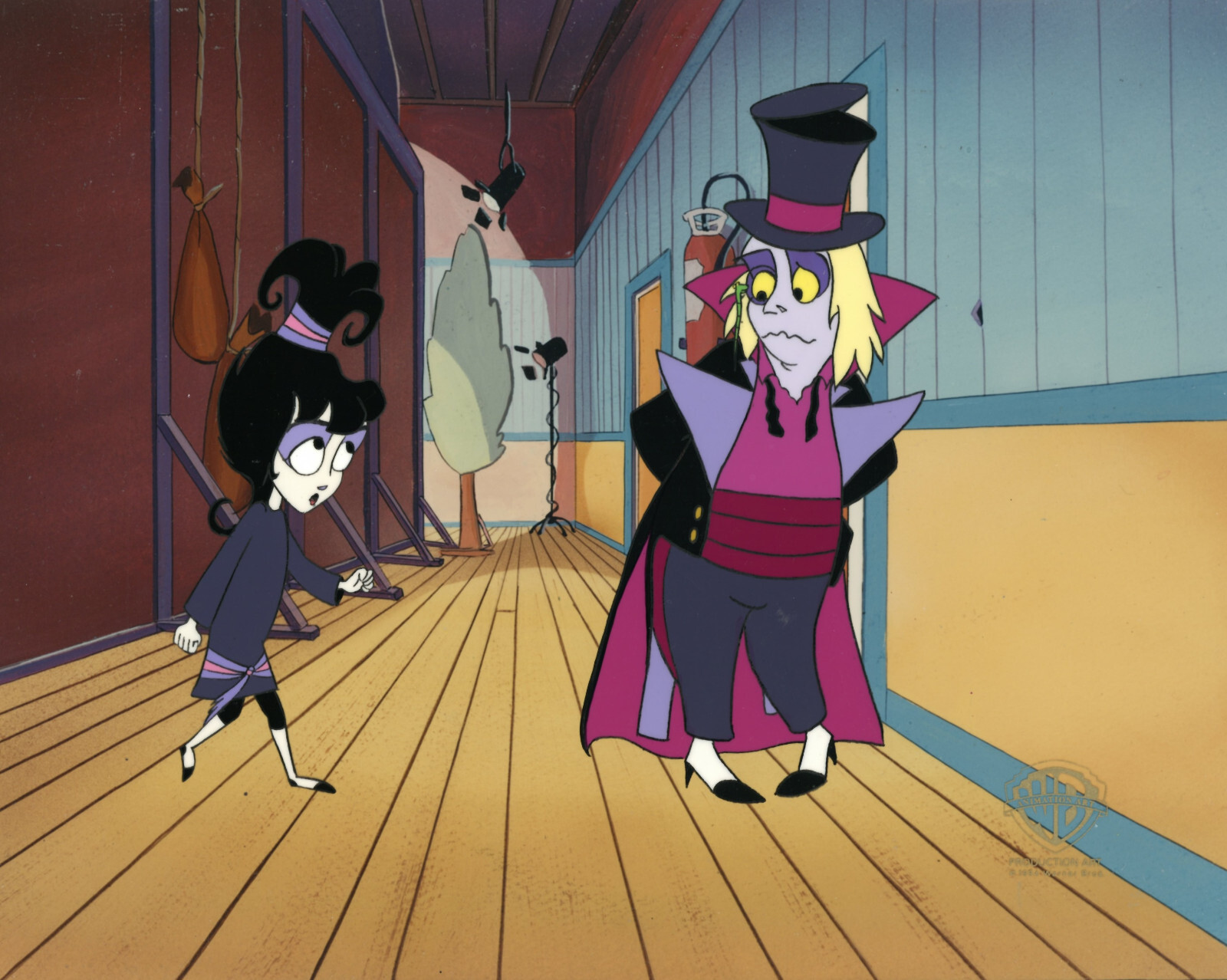 Beetlejuice The Animated Series-Original Cel-Beetlejuice/Lydia Deetz