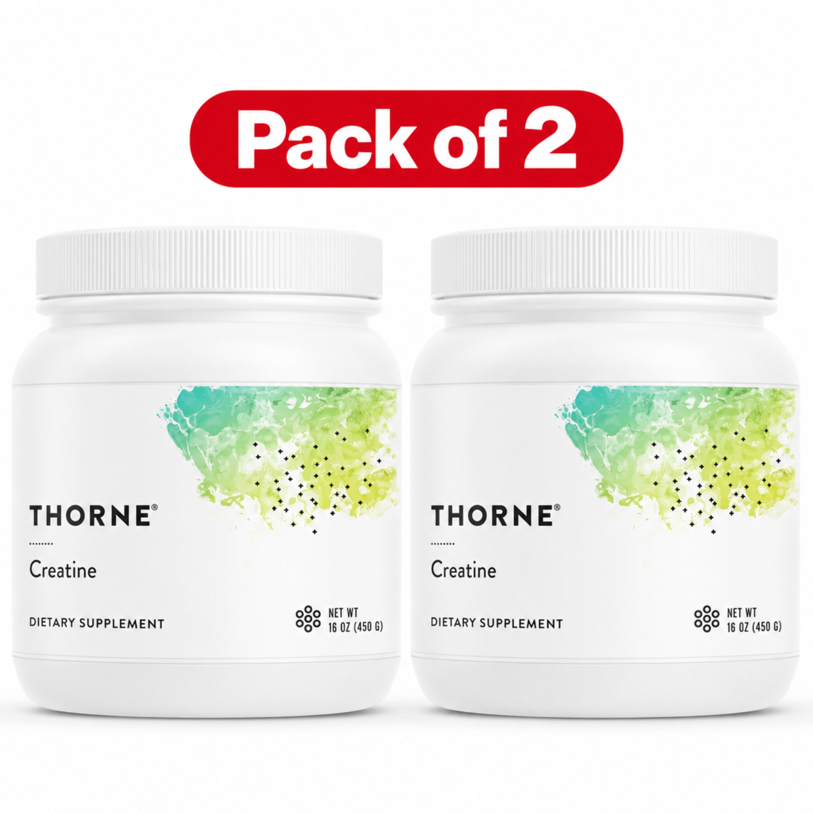 Thorne Creatine Monohydrate Powder 16 oz 450g Dietary Supplement - Pack of 2