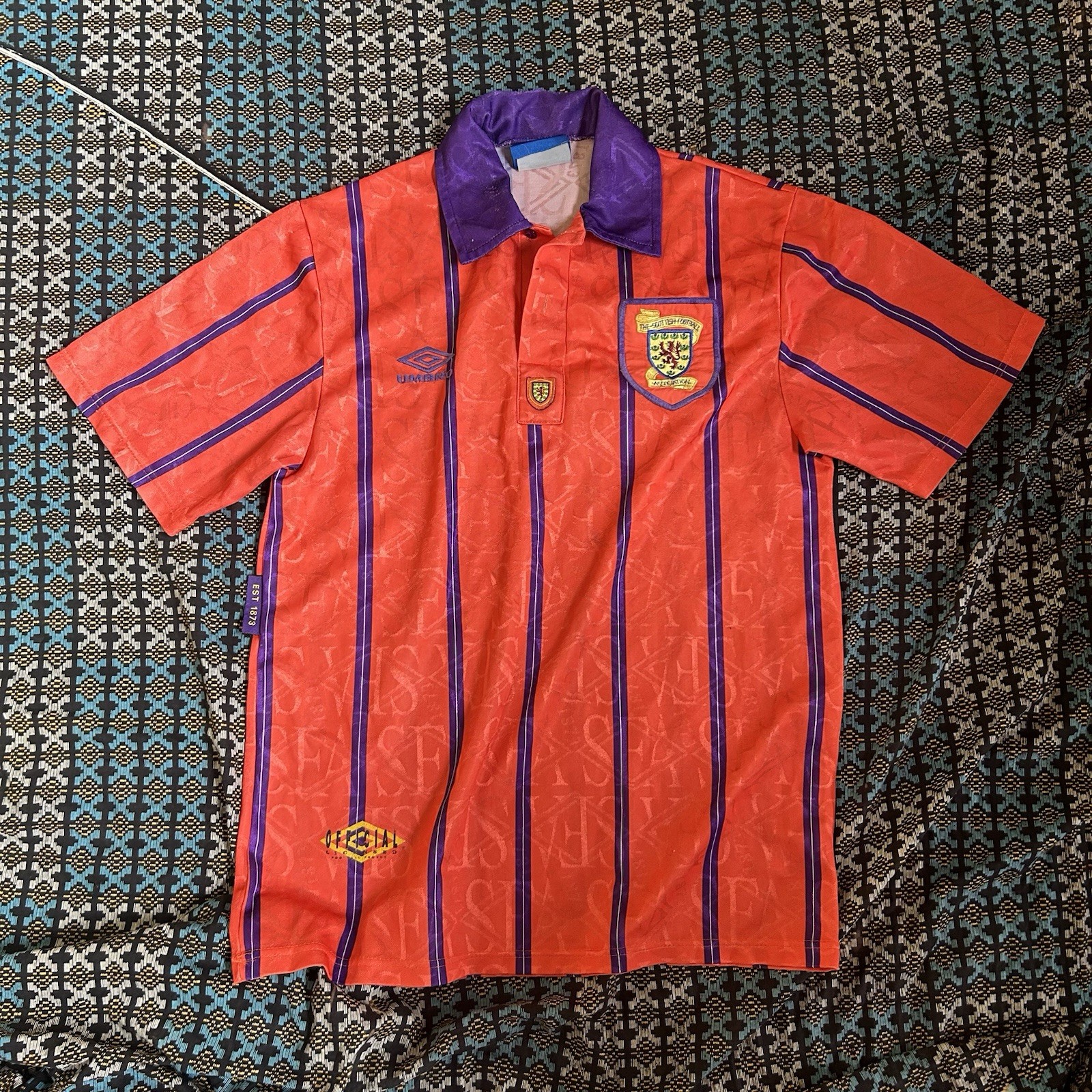 Vintage 1993-95 Umbro Scotland Away (Authentic) Football Jersey World Cup Size M Vintage 1993-95 Umbro Scotland Away (Authentic) Football Jersey World Cup Size M