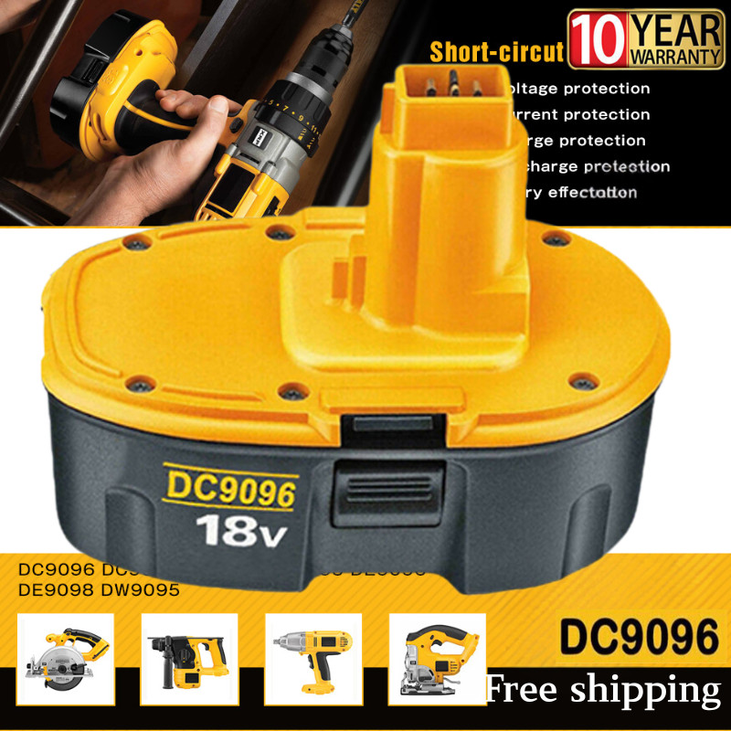 18Volt Replacement for Dewalt 18V Battery DC9098 DC9099 DC9096 NiMH DC9099 5.5Ah