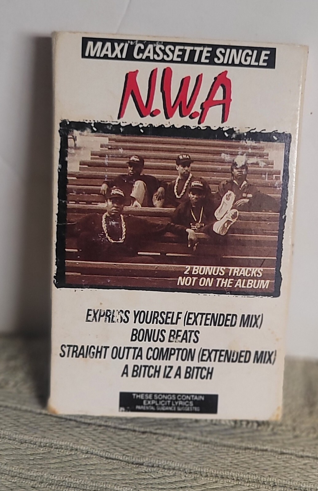 NWA Maxi Single Cassette Street Side Gangsta Gangsta Radio Side Quiet on Tha Set NWA Maxi Single Cassette Street Side Gangsta Gangsta Radio Side Quiet on Tha Set