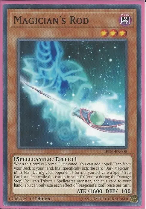 Yugioh - Magician’s Rod - 1st Edition Card Yugioh - Magician’s Rod - 1st Edition Card