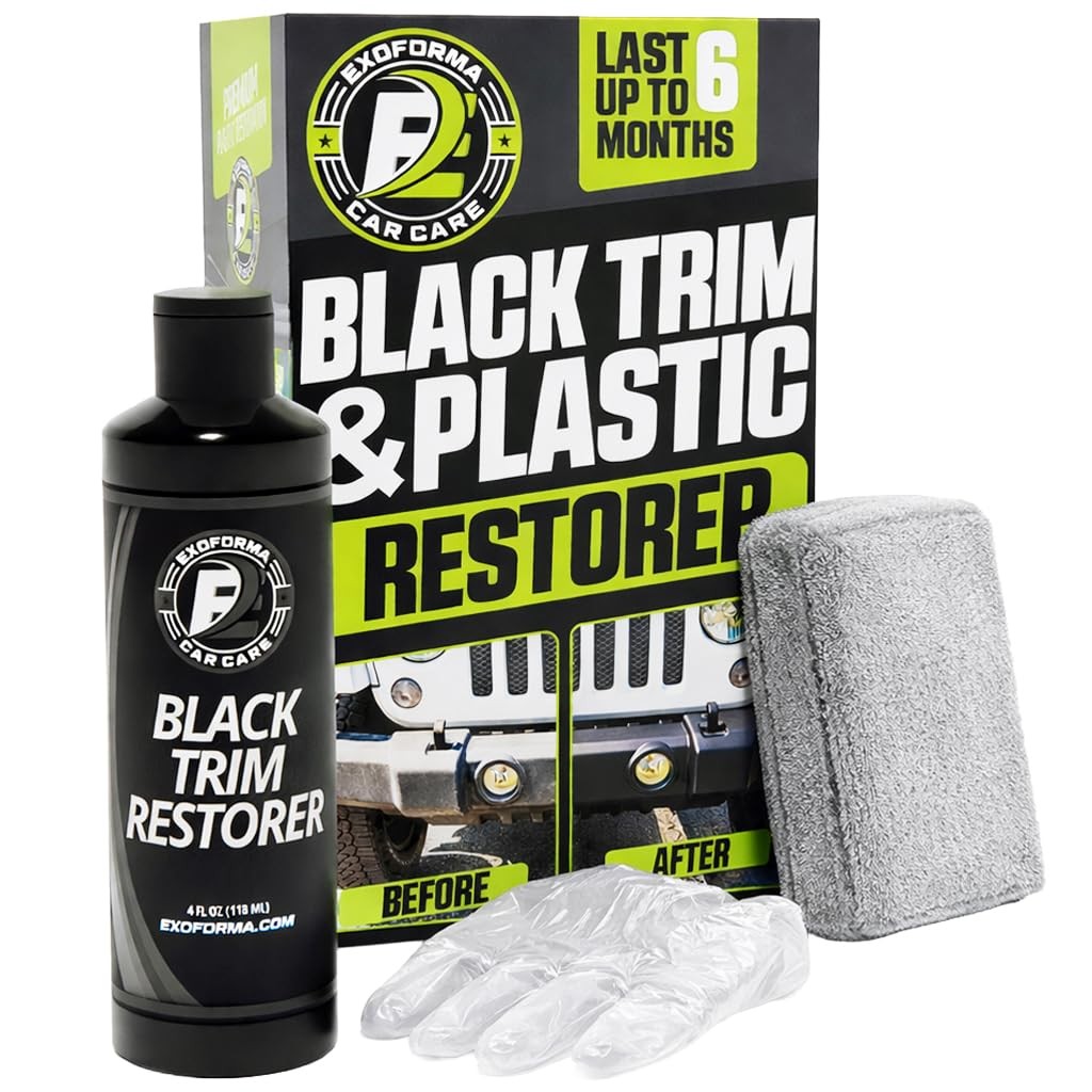 ExoForma Black Trim Restorer - Lasts 6+ Months, Dye Infused 4 oz Kit, ExoForma Black Trim Restorer - Lasts 6+ Months, Dye Infused 4 oz Kit,