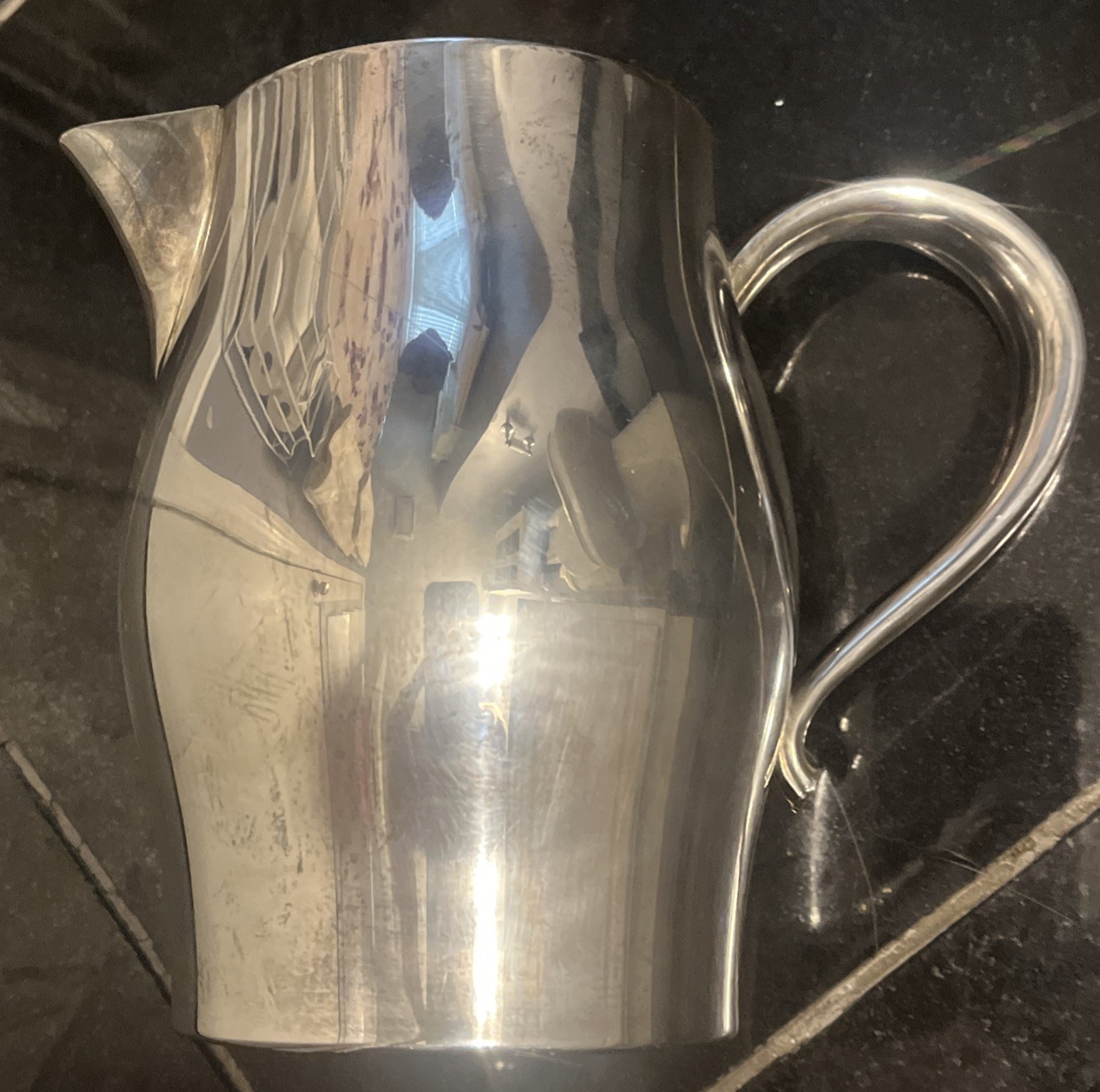 Antique Wm A Rogers Silver Plate Water Pitcher 6.5\