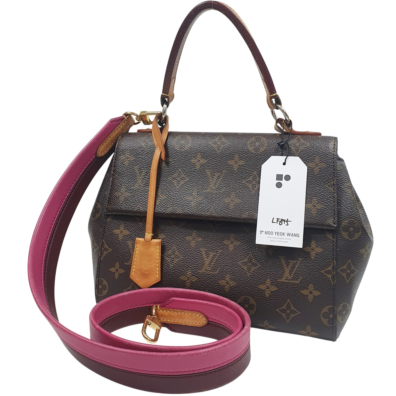 TARIFF FREE Authentic Louis Vuitton Cluny BB Monogram M42738 Daily Genuine LF815
