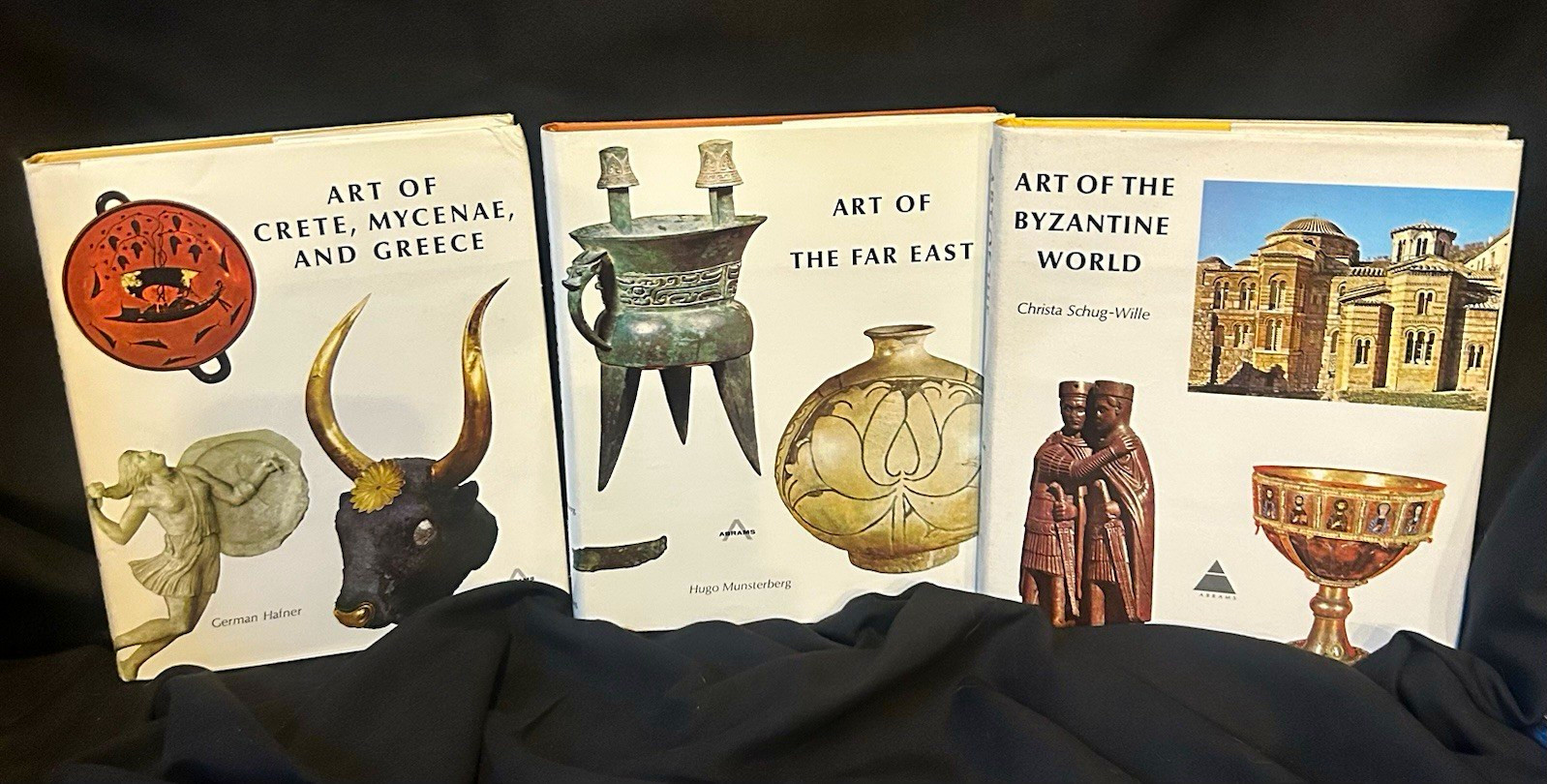 Vintage Abrams Panorama of World Art Book Lot 3 Byzantine Far East Greece 1960s