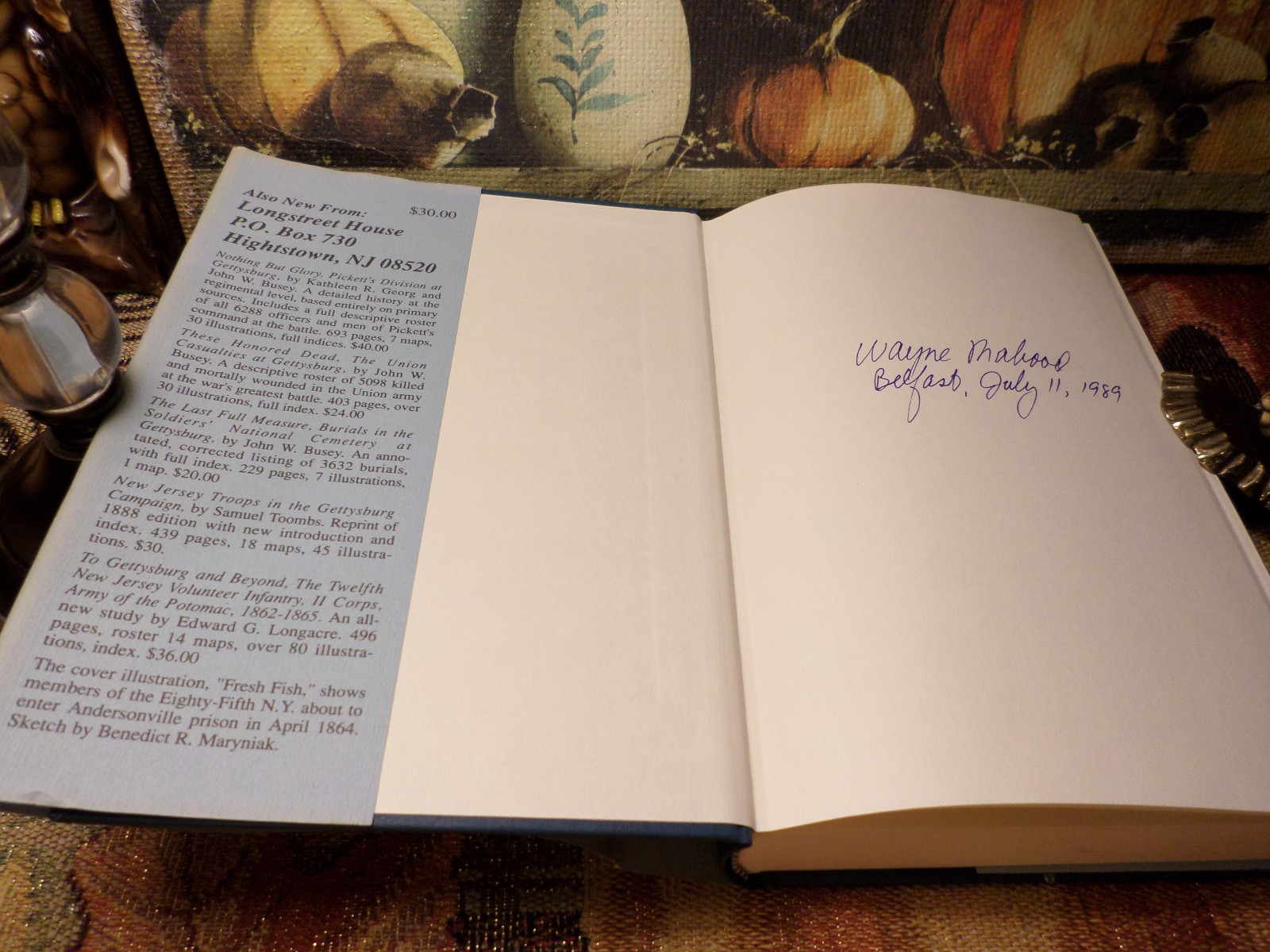 The Plymouth Pilgrims 1989 SIGNED Wayne Mahood FIRST EDITION Vintage HC /w DJ