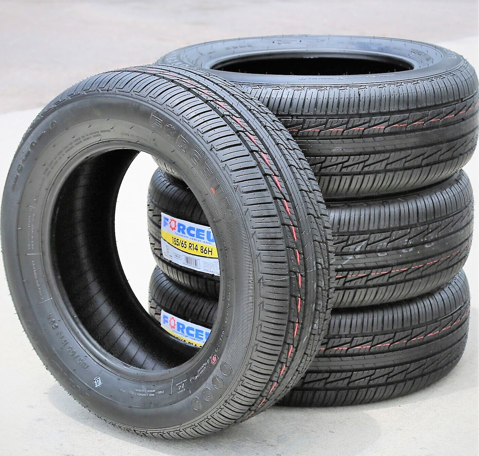 4 Forceum Trideka 185/65R14 86H All Season Tires UTQG 400AA