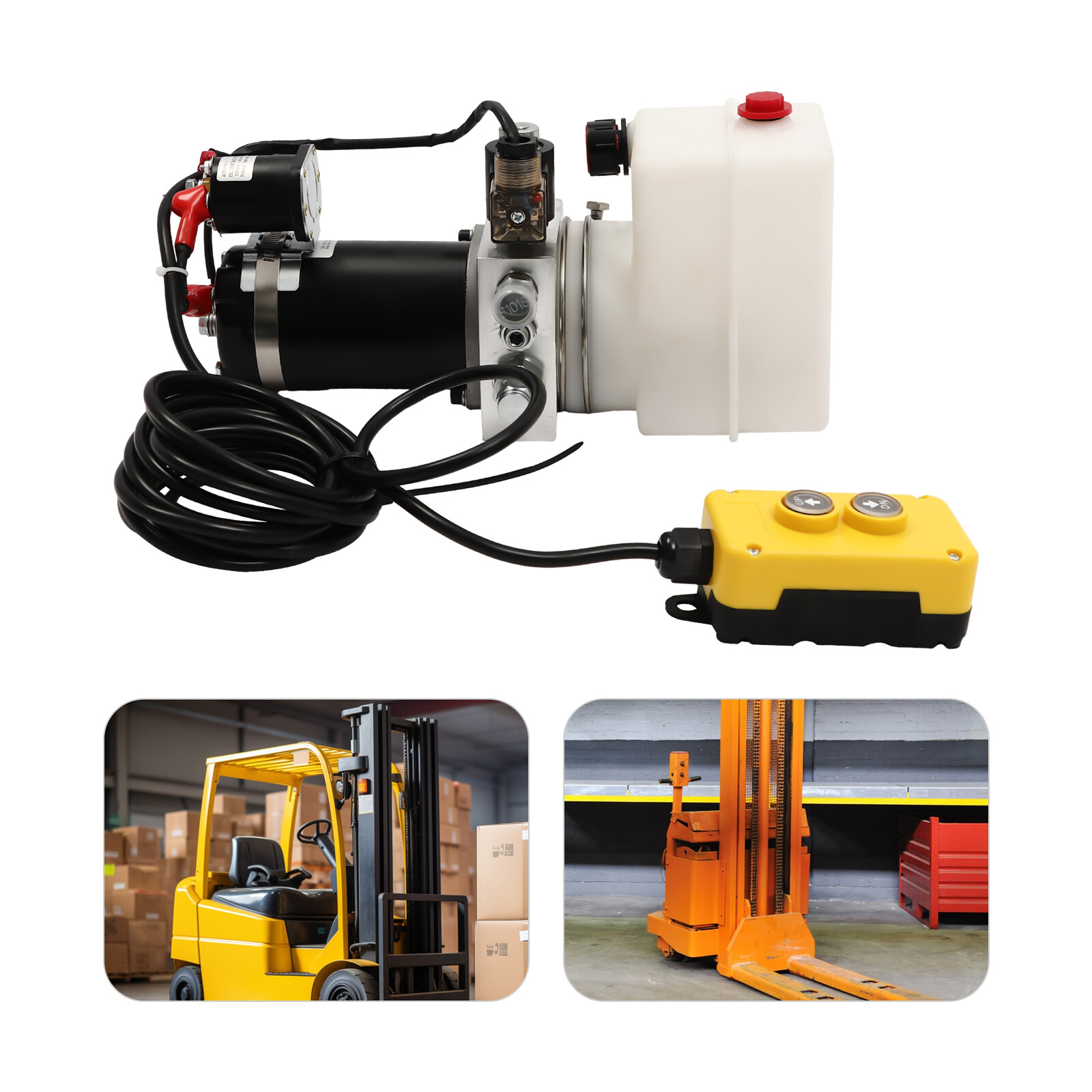 Electric Hydraulic Pump Hydraulic Power Unit Single Acting Oil Pump 12V 800w