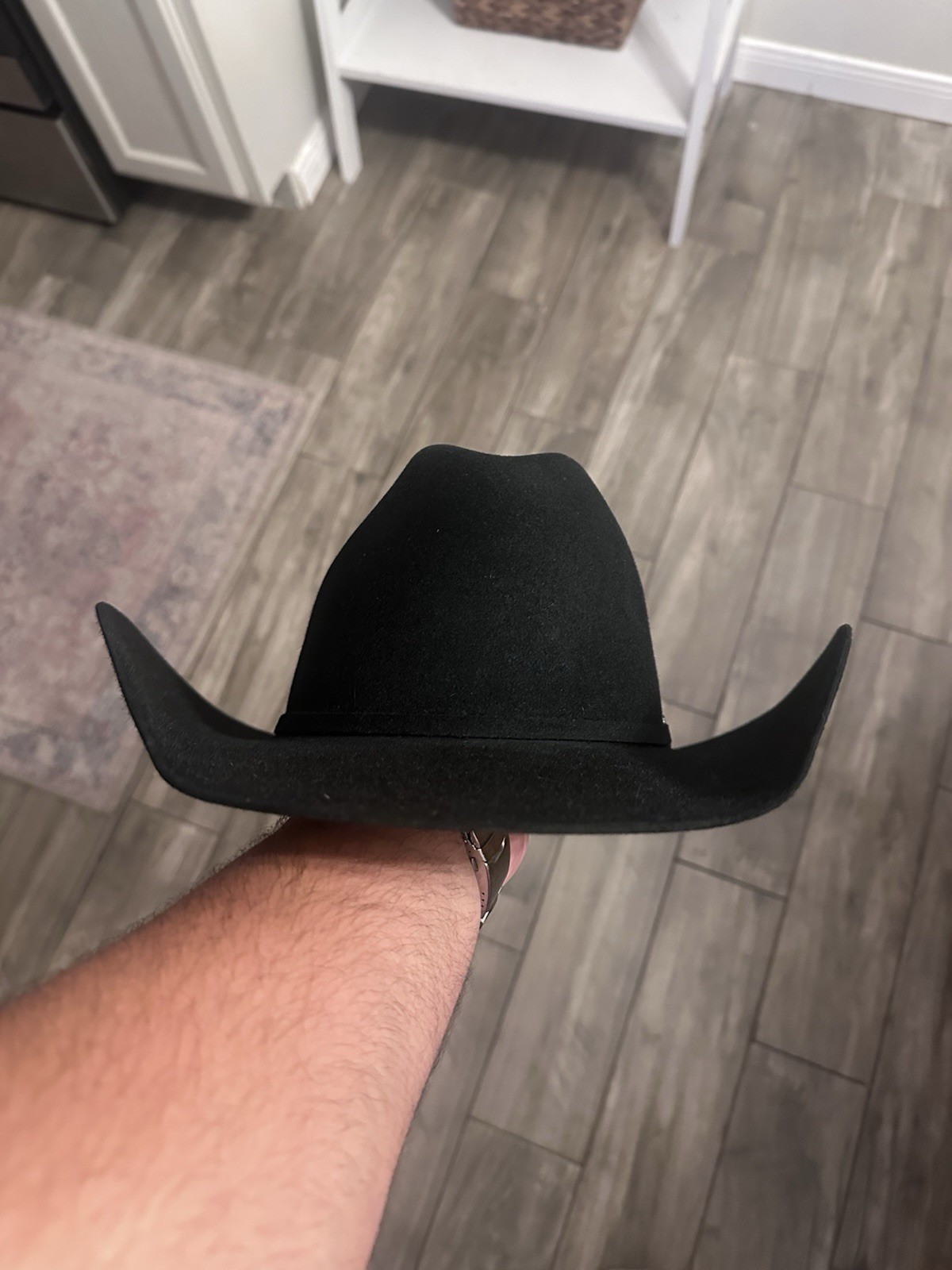 Stetson Skyline 6X Black Felt Cowboy Hat Size 7 3/8 Western Made in USA w/ Box Stetson Skyline 6X Black Felt Cowboy Hat Size 7 3/8 Western Made in USA w/ Box