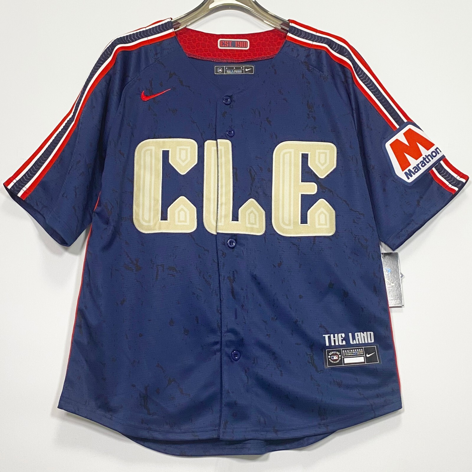 José Ramírez #11 Cleveland Guardians Stitched Baseball Jersey Navy S-3XL