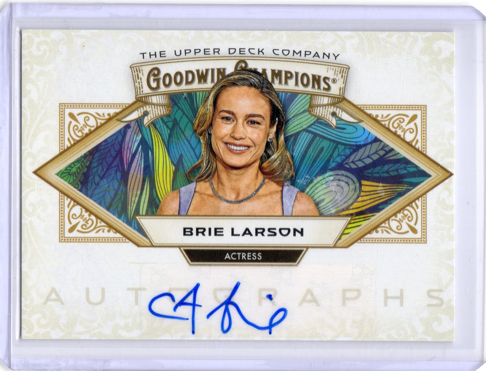 2025 Goodwin Champions Horizontal Brie Larson Auto #HA-BL NM