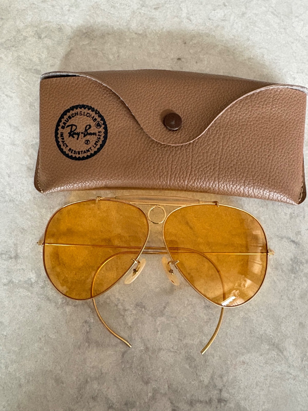 1980\'s VINTAGE B&L RAY-BAN ALL-WEATHER AMBERMATIC SHOOTING SUNGLASSES NrMINT 1980\'s VINTAGE B&L RAY-BAN ALL-WEATHER AMBERMATIC SHOOTING SUNGLASSES NrMINT