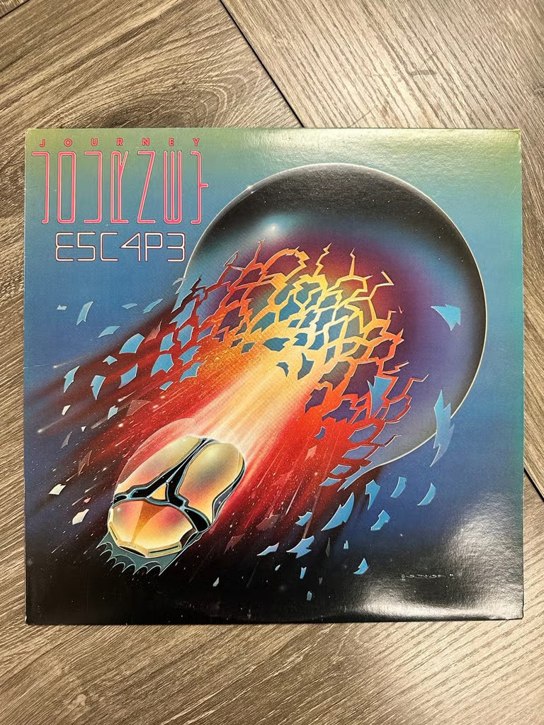 Journey Escape Vinyl LP Album 1981 Original US Pressing Columbia TC 37408 Journey Escape Vinyl LP Album 1981 Original US Pressing Columbia TC 37408