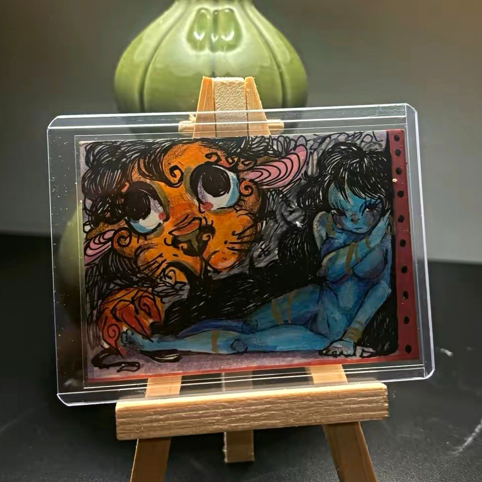 ACEO - series “Night time” full set of three, colorful original art work. ACEO - series “Night time” full set of three, colorful original art work.