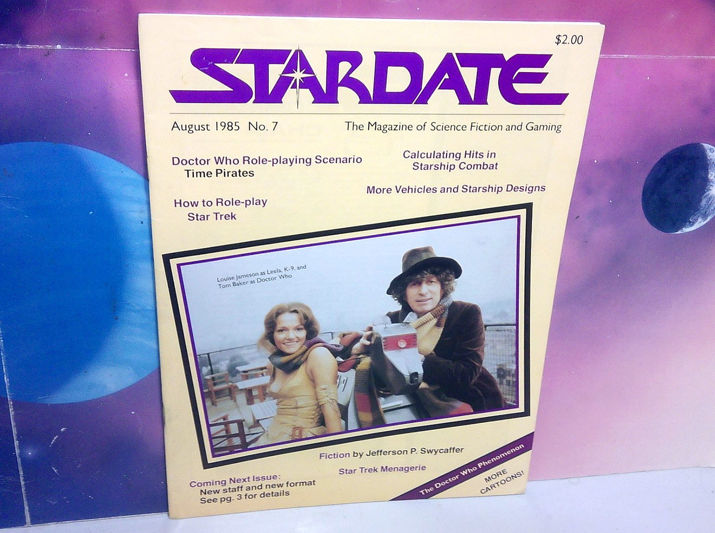 CLASSIC STARDATE MAGAZINE [#7] (1985, STAR TREK & DOCTOR WHO RPG RARE, OOP)