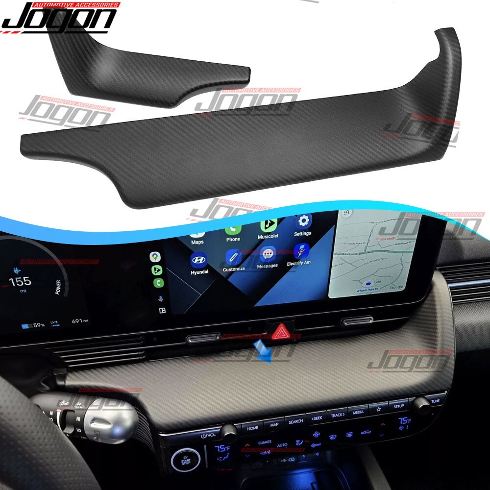 Matte Carbon For Hyundai Ioniq 5 5 N NE SEL Disney100 22+ Dashboard Panel Strip