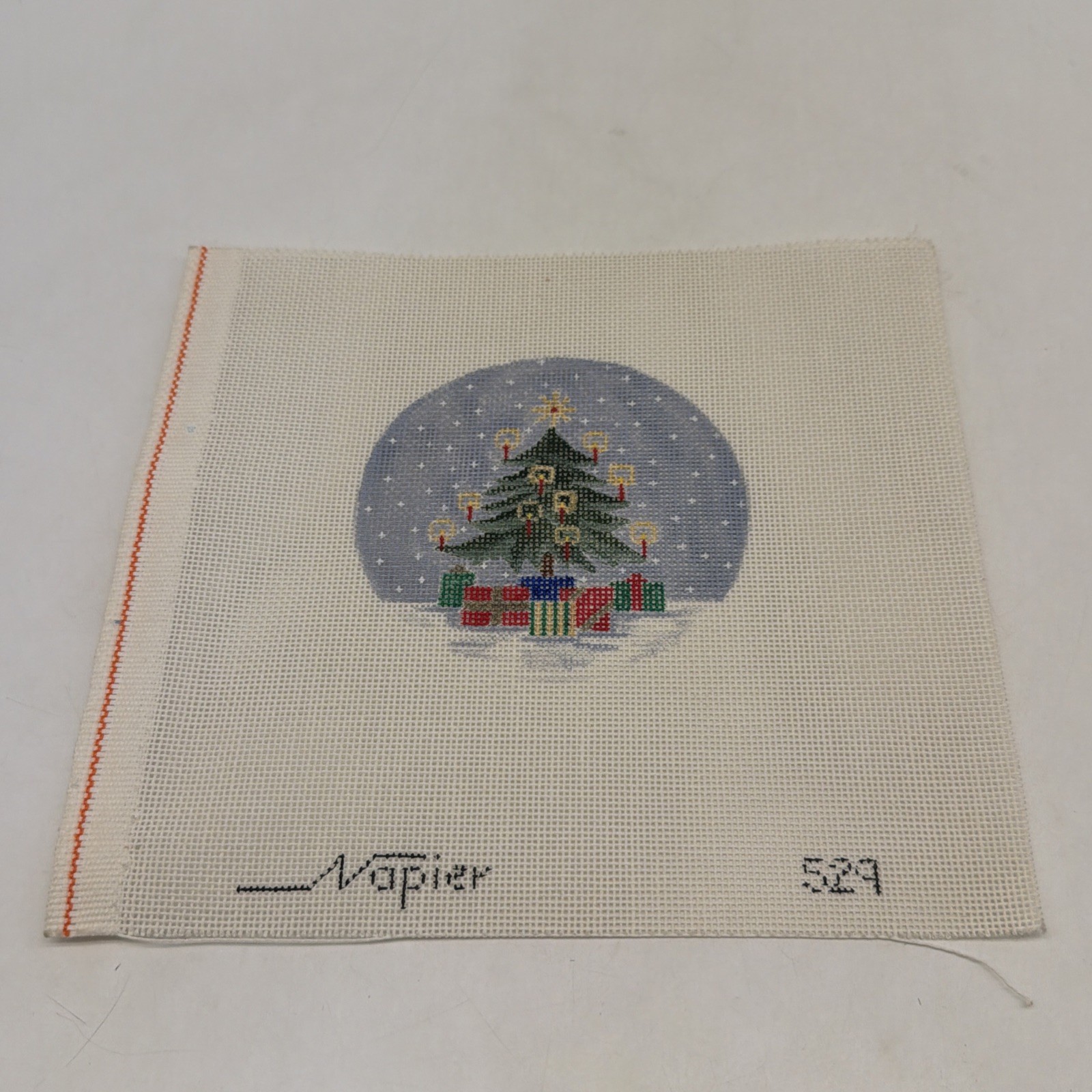 Vintage Napier Needlepoint Christmas Tree Canvas 