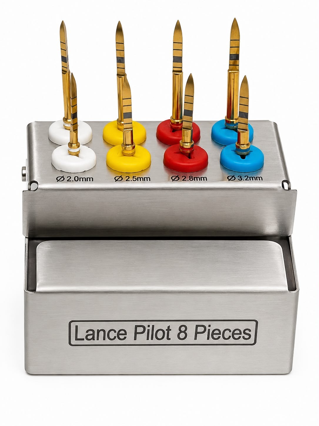Lance Pilot Spade Marking Drills long and short Dental Implant 8 piece