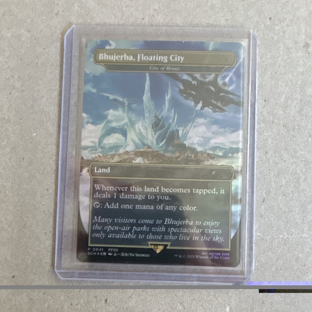 Magic: The Gathering City of Brass / Bhujerba, Floating City Final Fantasy Promo Magic: The Gathering City of Brass / Bhujerba, Floating City Final Fantasy Promo