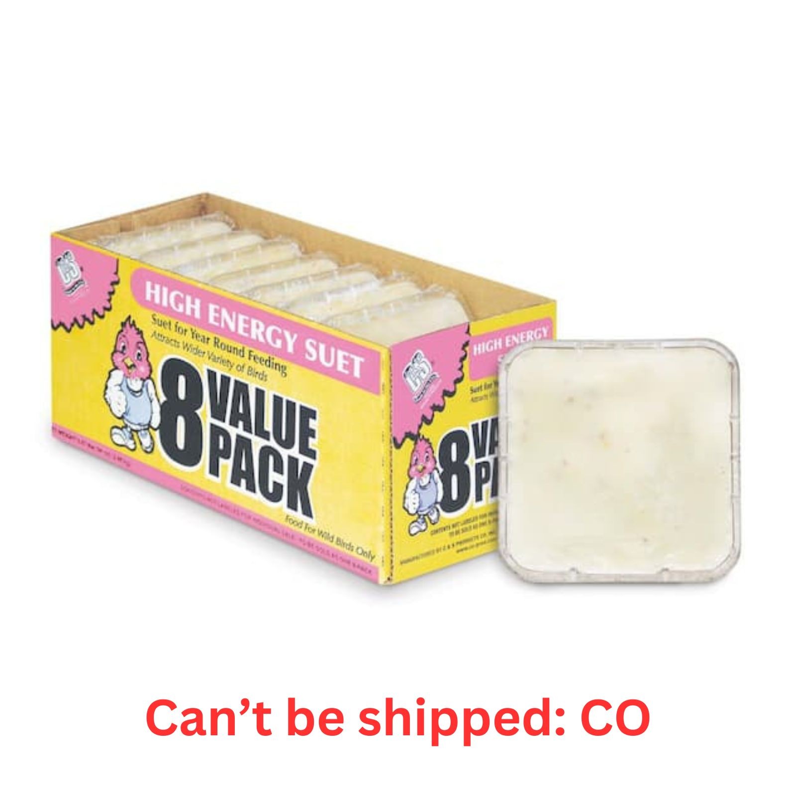 C&S Products High Energy Suet Value Pack 8 Pack Suet Cakes Wild Bird C&S Products High Energy Suet Value Pack 8 Pack Suet Cakes Wild Bird