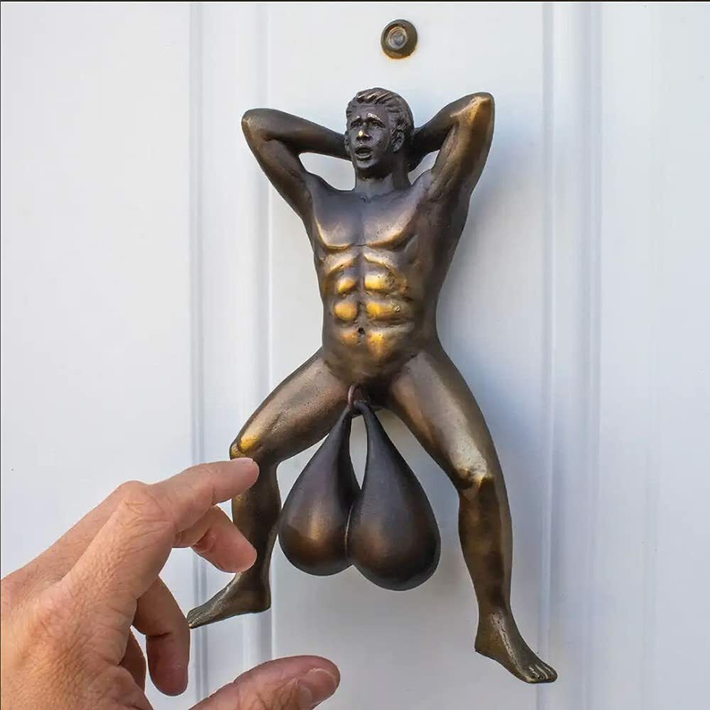 Funny White Elephant Gift - Door Knocker Gag Gift by Doorballs