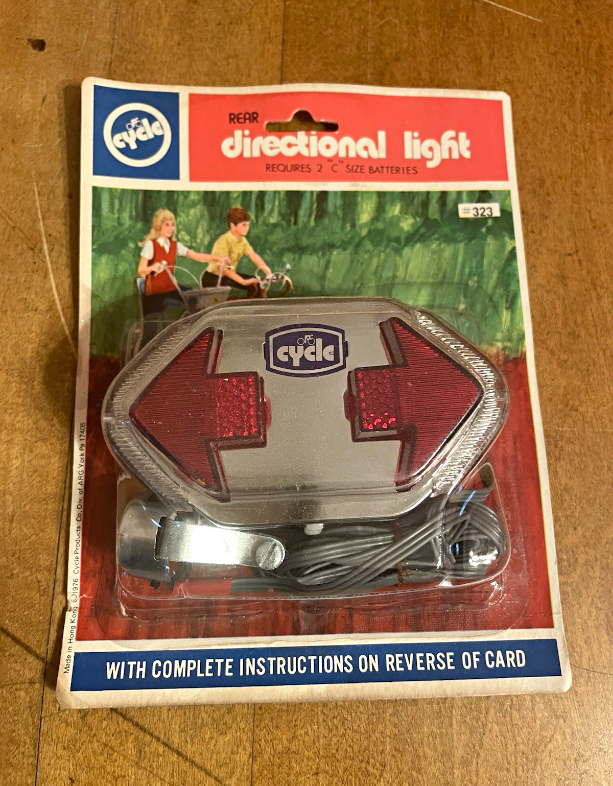 Vintage 1970s Cycle Directional Rear Krate Kid Bicycle Light  Schwinn 