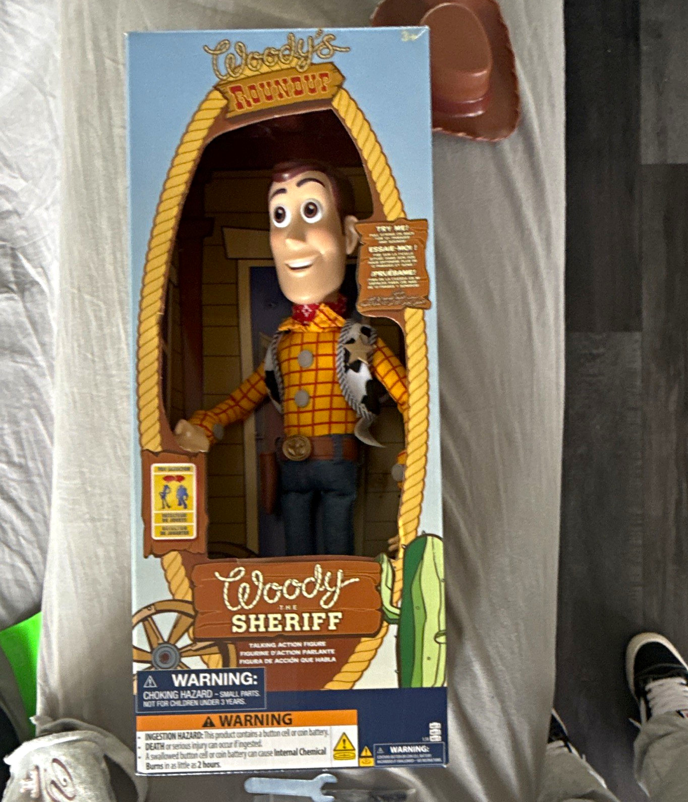 Disney Pixar Toy Story Woody Sheriff Action Figure Plastic Multicolor w/ Hat 3+ Disney Pixar Toy Story Woody Sheriff Action Figure Plastic Multicolor w/ Hat 3+