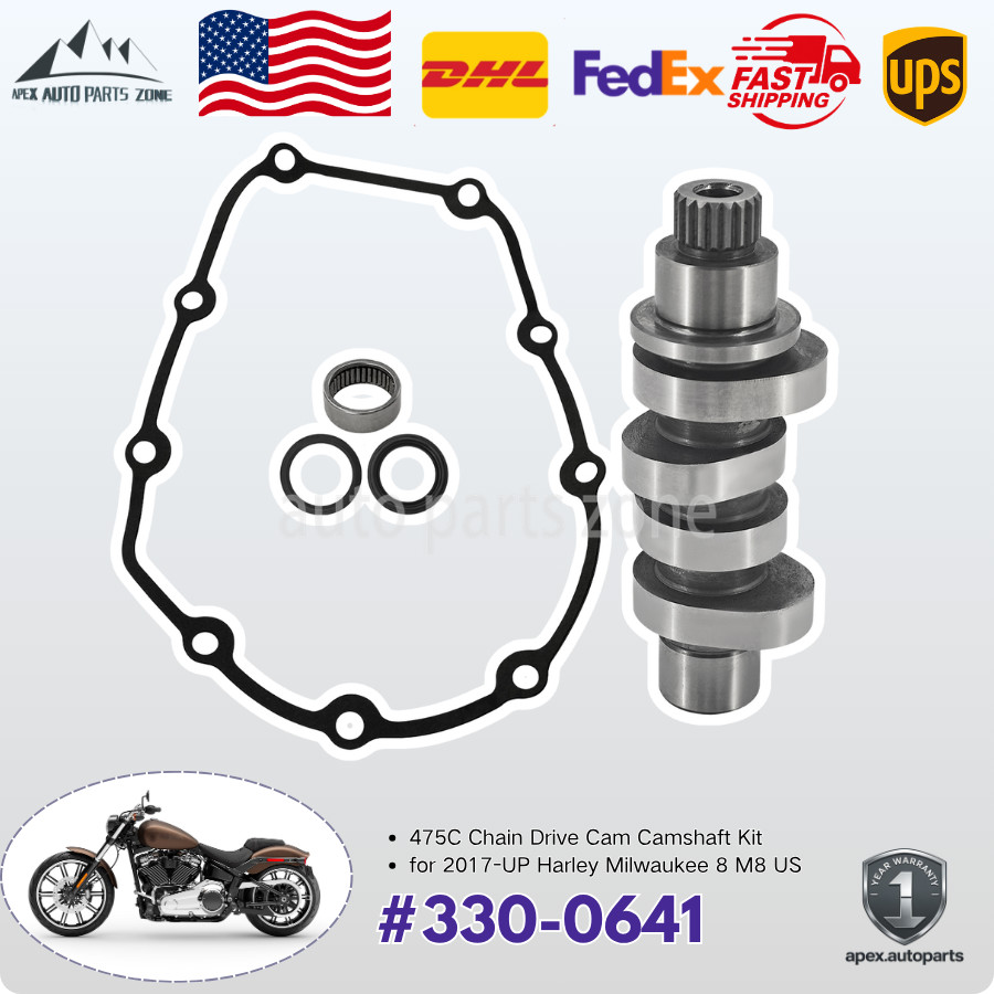 #330-0641 475C Chain Drive Cam Camshaft Kit for 2017-UP Harley Milwaukee 8 M8 US