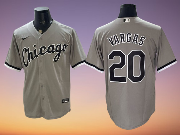 Men\'s White Sox #20 Miguel Vargas Limited Stitched Baseball Jersey