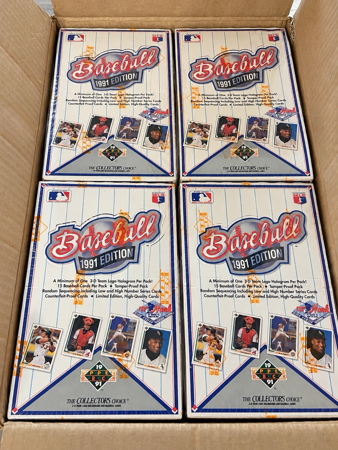 **Case Fresh** 1991 Upper Deck High Series Sealed Box “Find The Hank” AUTO? **Case Fresh** 1991 Upper Deck High Series Sealed Box “Find The Hank” AUTO?