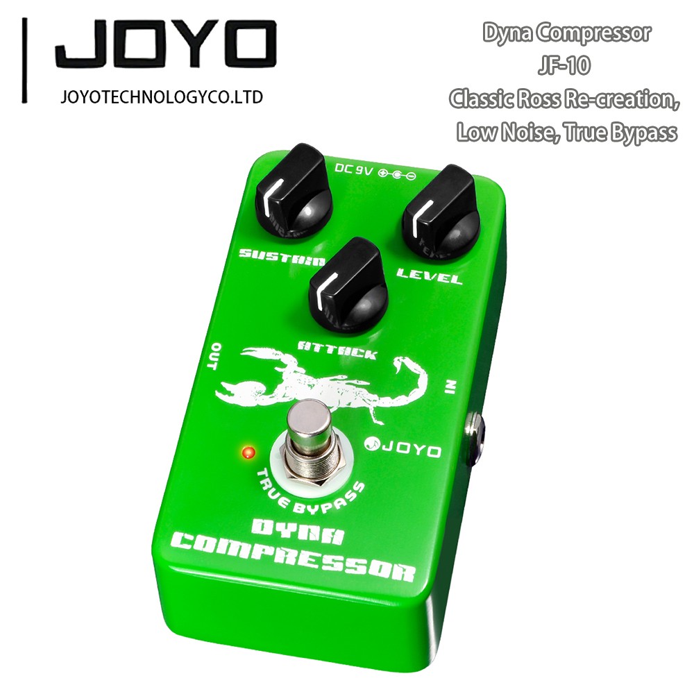 JOYO Dynamic Compressor Pedal Effect Classic Ross Compressor Guitar Bass Pedal
