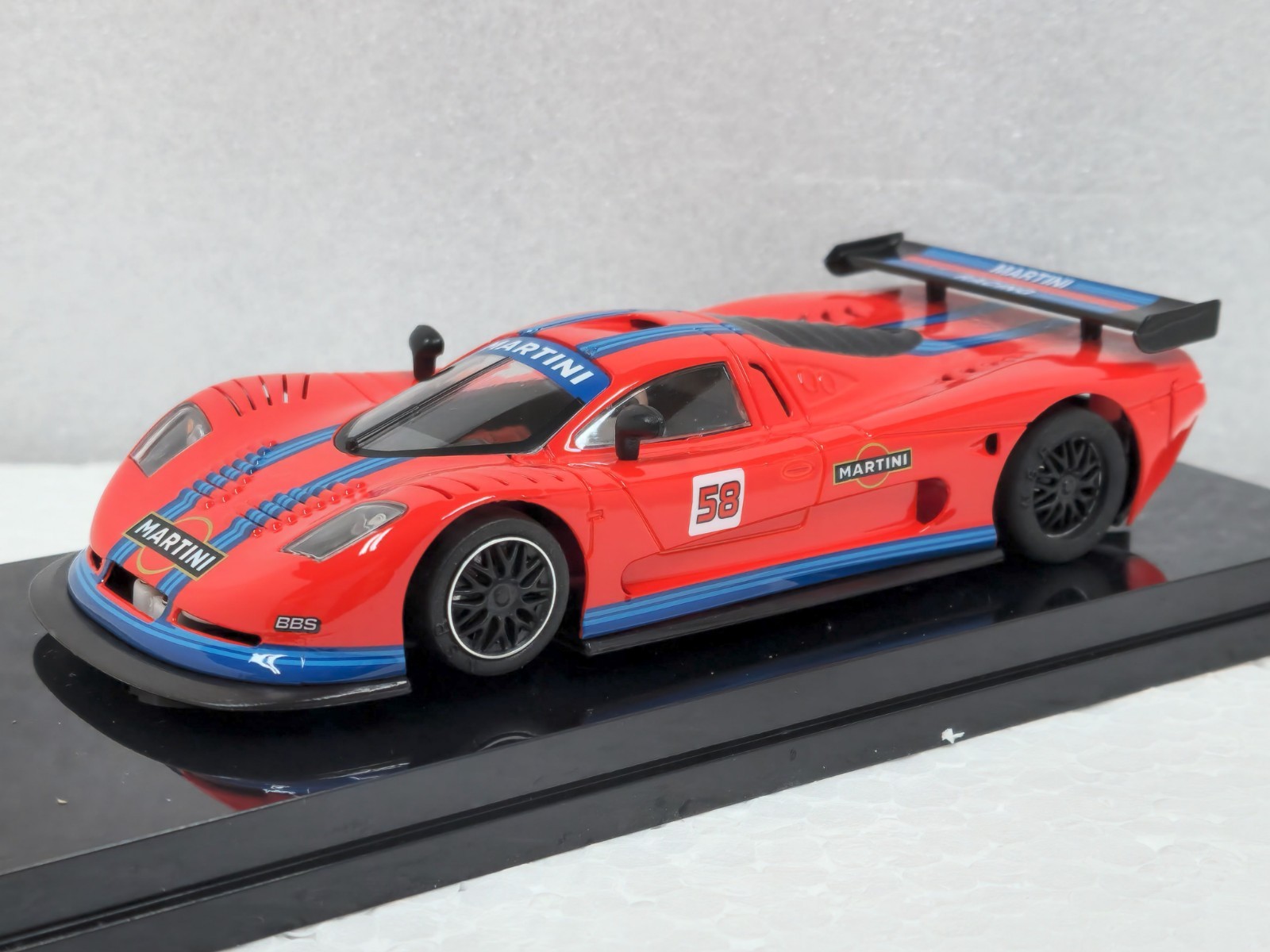 NSR 0558AW5 Mosler MT900 R EVO 3 Martini, #58 1:32 Slot Car