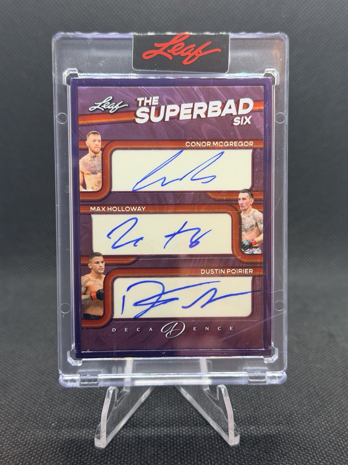 2026 Leaf Decadence SUPERBAD SIX /5 Conor McCgregor, Holloway, Poirier, +  Autos