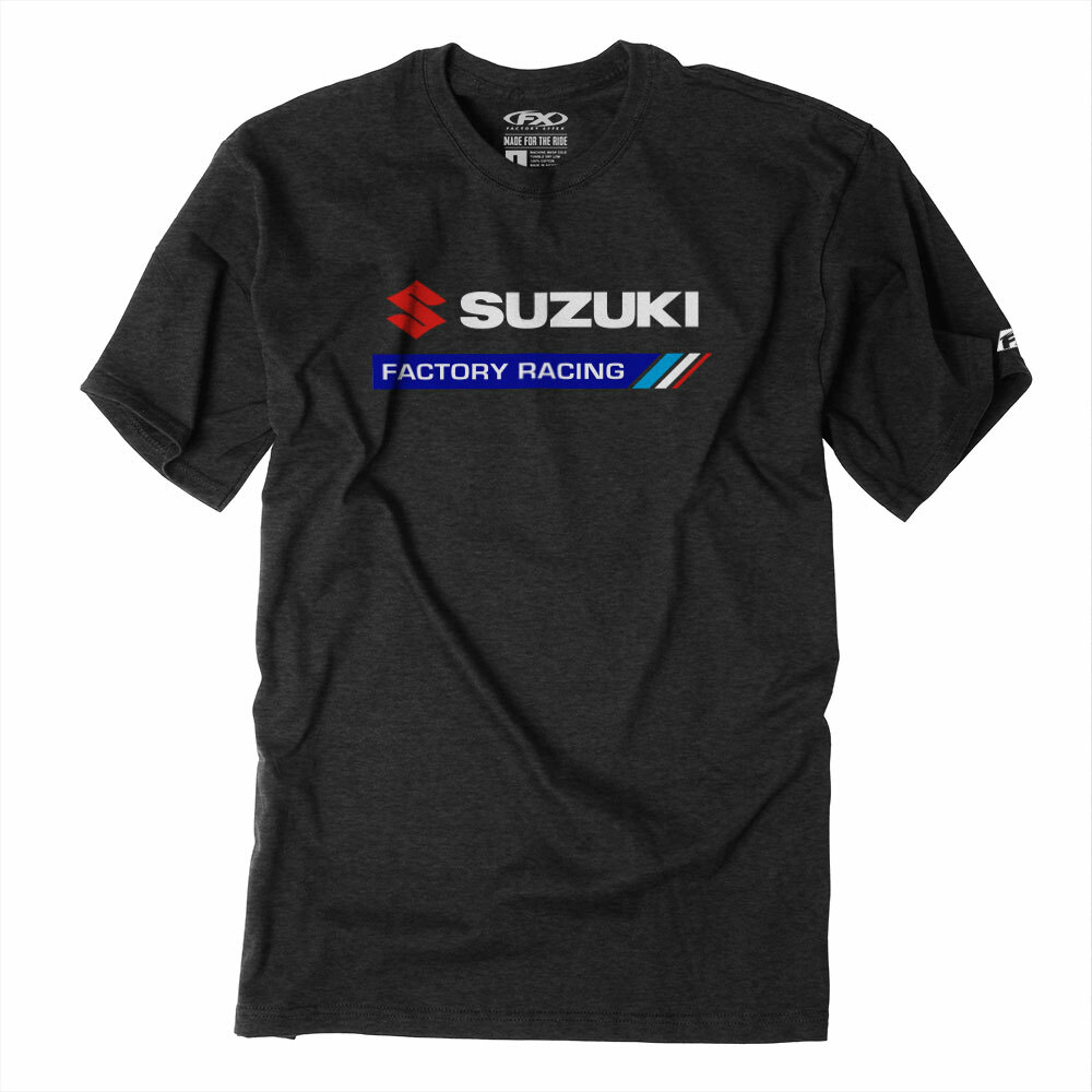 Factory Effex Suzuki Factory Racing Black T-Shirt Adult Licensed Factory Effex Suzuki Factory Racing Black T-Shirt Adult Licensed