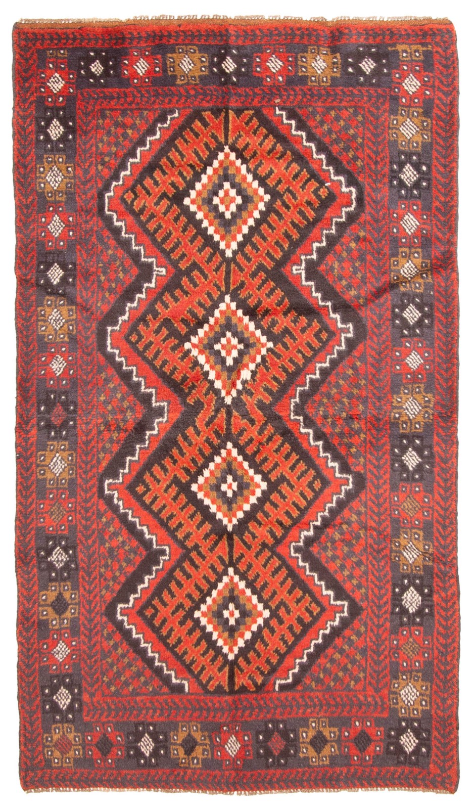 Traditional Vintage Hand-Knotted Area Rug 3\'7\