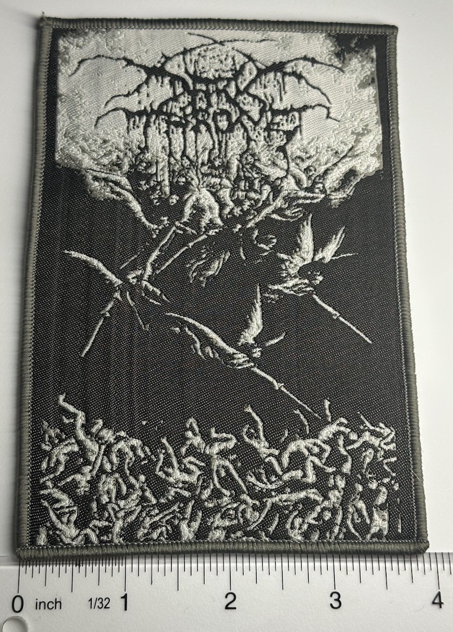 Darkthrone Sardonic Wrath Grey Border Woven Patch Darkthrone Sardonic Wrath Grey Border Woven Patch