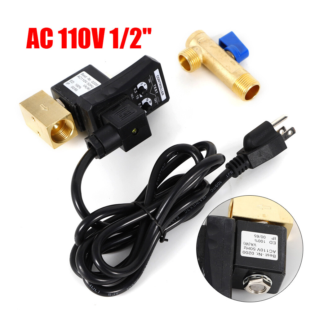 Compressor Automatic Electronic Timed Air Tank Water Moisture Drain Valve Timer