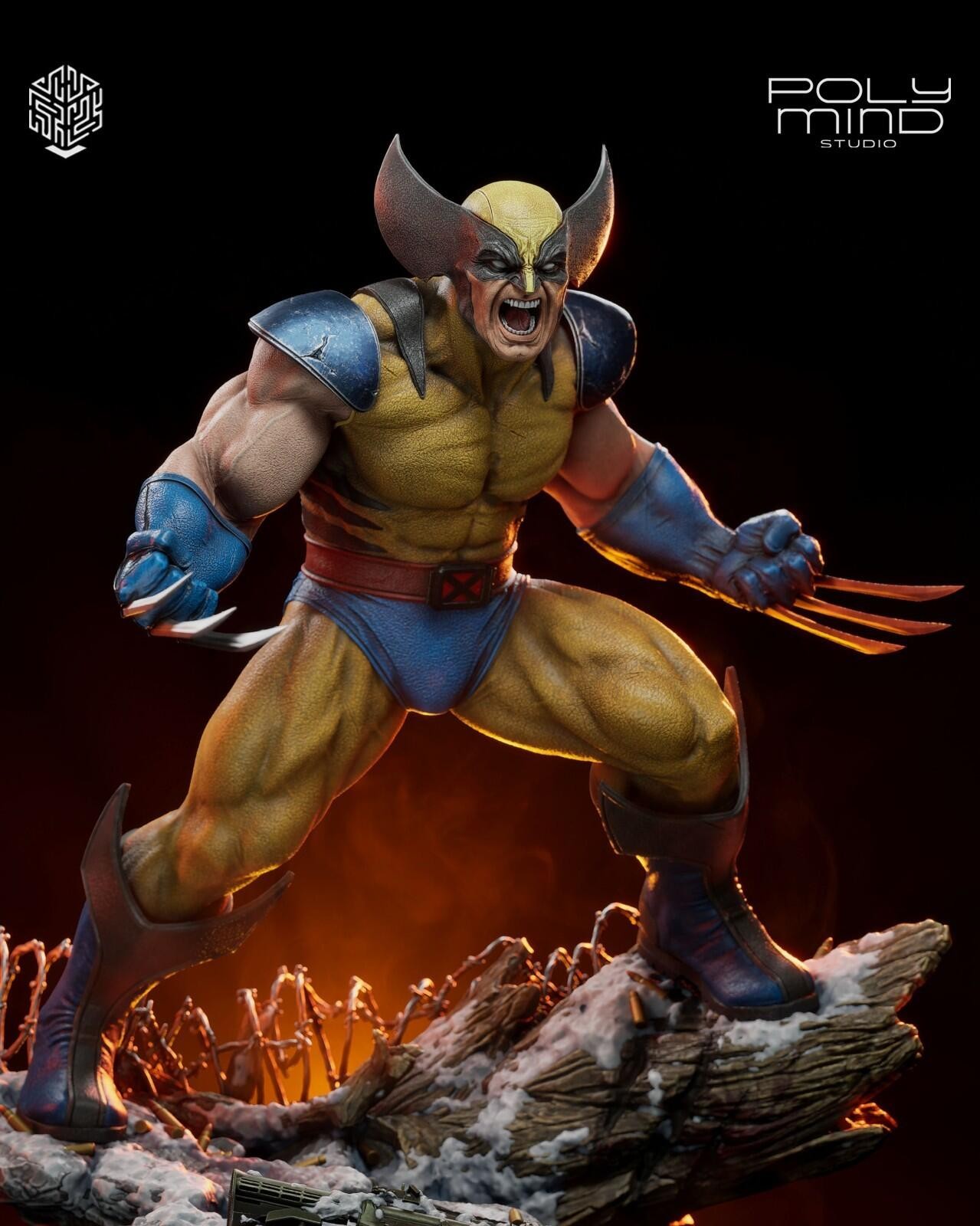 Wolverine 1:8 Scale UNPAINTED Resin Statue