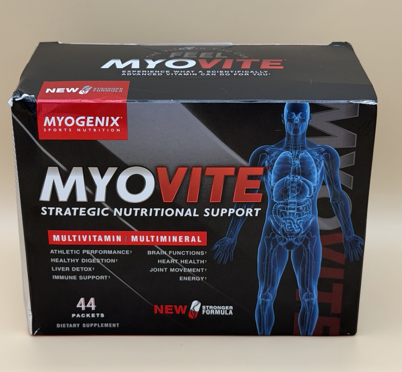 Myogenix Myovite Multivitamin Multimineral 44 Packets Sealed Exp 07/2028