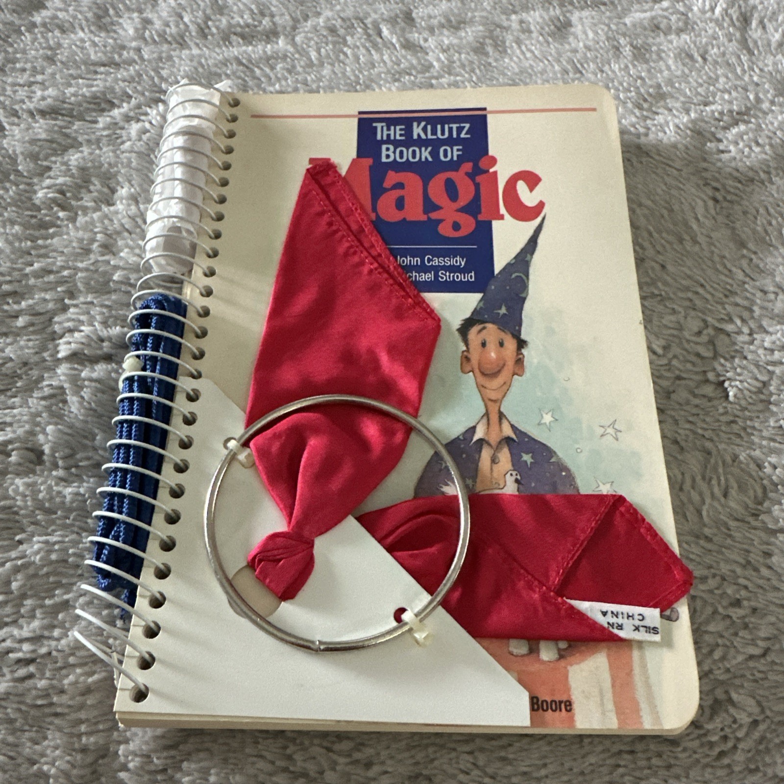 The Klutz Book of Magic With 4 Props John Cassidy 1990 Spiral Bound Vintage New